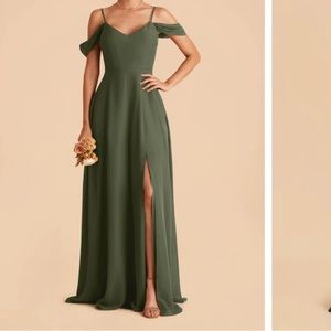 DEVIN CONVERTIBLE DRESS - CHIFFON OLIVE XL